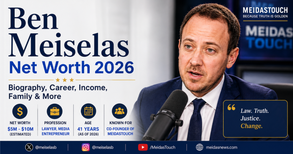 Ben Meiselas net worth 2026 infographic showing biography, career, age, family, and estimated wealth