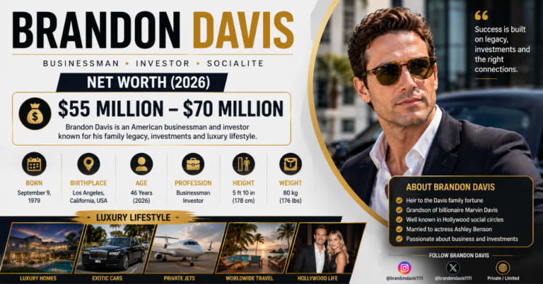 Brandon Davis net worth businessman portrait with luxury lifestyle
